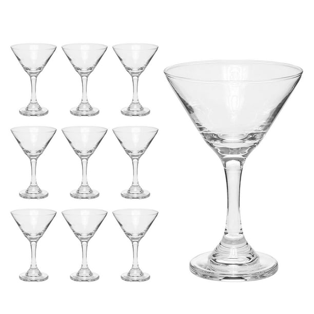 Classic Martini Glasses 9.25 oz. Set of 10, Bulk Pack Great for