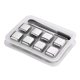 thumbnail image 2 of Paquete de 8 cubitos de hielo reutilizables de acero inoxidable, piedras refrescantes para whisky, vino, cerveza, jugos y bebidas frías, 2 of 7
