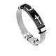 thumbnail image 1 of Pulsera para hombre, pulsera negra para hombre, elegante pulsera de malla de acero inoxidable con cruz ajustable para hombre, idea de regalo para colegas masculinos, regalo genial para niños TUNC Sencillez, 1 of 5