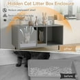 thumbnail image 4 of Spaco 40 Inch Cat Litter Box Enclosure for 2 Cats Hidden Cat Washroom, Cat House, Gray, 4 of 10