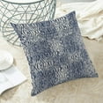 thumbnail image 3 of Boho Pillow Covers 18x18 Inch Set of 2, Vintage Navy Blue Carpet Pattern Decoration Throw Pillowcase Abstract Modern Print Linen Outdoor Farmhouse Cushion Cover for Sofa Couch Bed, 3 of 6