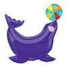 XL 32" Carnival Balloon Circus Seal With Ball Mylar Foil Party Decoration