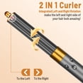 thumbnail image 4 of AFDD 1.6in Long Barrels Attachment for Dyson Airwrap HS01 HS05 HS08 Accessories 40mm Auto-Wrap Dual Rotation Curling Iron Curler to Create Lazy Loose Waves Voluminous Curls, 4 of 9