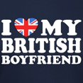 thumbnail image 3 of CafePress - I Love My British Boyfriend Women's Dark T Shirt - Women's Traditional Fit Dark T-Shirt, 3 of 4