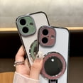 thumbnail image 6 of Allytechgroup Case for iPhone 16, Mirror for Girls Women Makeup Compatible with MagSafe Soft TPU Bumper Slim Fit Anti-Drop Shockproof Protective Case for Apple iPhone 16, Purple, 6 of 7
