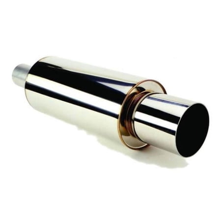 HKS Universal Stainless Steel Hi-Power Muffler - 120 mm Tip & 75 mm Piping