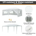thumbnail image 4 of Yescom 10'x20'  White Outdoor Wedding Party Patio  w/ Removable Side Wall Canopy Sun Shelter, 4 of 9