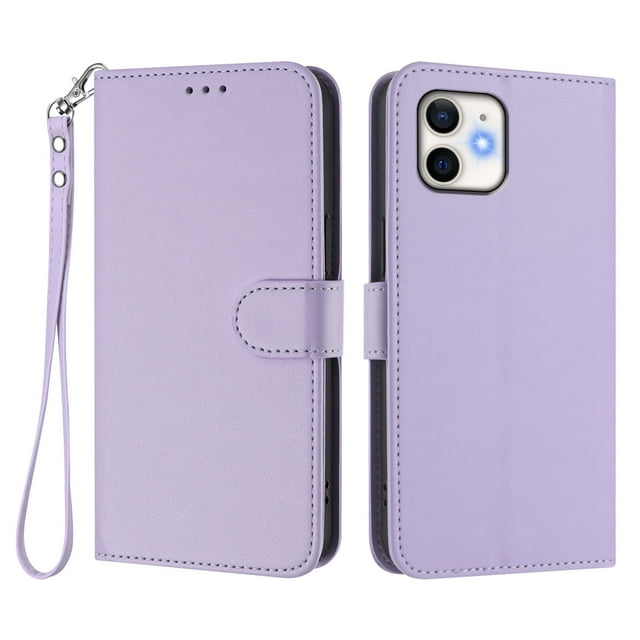 Funda Cartera GANGXUN para iPhone 12/12 Pro – Cierre Magnético, Protección RFID, Correa Desmontable, Compatible con Carga Inalámbrica