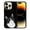 Black White Tuxedo Cat, variant on FINCIBO Soft Rubber Protector Cover Case for Apple iPhone 14 Pro Max 6.7" 2022, Winking Golden Retriever Dog