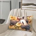 thumbnail image 5 of Honeii Cute Panda Sunflower Decorative Throw Pillow Case - Elevate Your Couch, Sofa, or Bed with Stylish Home Decor, Perfect Gift Idea-16"x24", 5 of 6