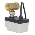 thumbnail image 2 of Normally Closed Motorized Ball Valve, IP54 Easy Wiring 2 Way Electrical Ball Valve Brass ABS  For Ethylene Glycol Solution, 2 of 8