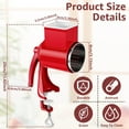 thumbnail image 2 of Manual Food Grinder Hand Grain Mill Grinder With Table Clamp Hand Crank Coffee Grinder For Wheat Coffee Spices Nuts Kitchen Acce, 2 of 8