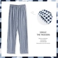 thumbnail image 2 of Gibobby Pantalones mujer moda Pantalones de chándal informales de pierna ancha para mujer, cómodos pantalones deportivos deportivos con bolsillos(Azul,XG), 2 of 5