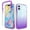 Purple, variant on Mantto iPhone 14 Case, Clear Full Body Protective Gradient Bumper Heavy Duty Shockproof Rugged Protection Case Soft TPU Bumper [6.1 inch] Phone Case for Apple iPhone 14 - Purple