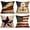 Af, variant on Set of 4 Vintage American Flag Throw Pillow Covers 4th of July Independence Day USA Patriotic Pillow Case 18x18 Inch Cotton Linen Farmhouse Decorative Square Cushion Cover for Sofa Bed