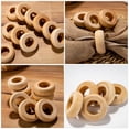 thumbnail image 3 of 10 hebillas de servilletas de estilo rústico, anillos de madera para servilletas, porta servilletas de madera para mesa de comedor., 3 of 6