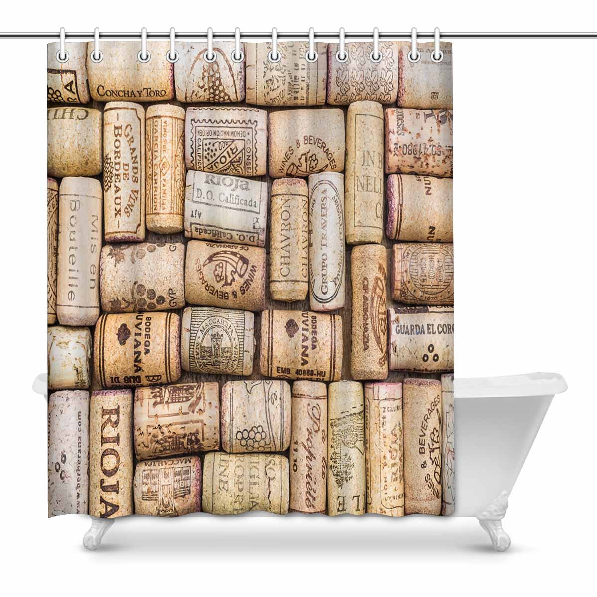 Pop Many Different Wine Corks With Dates And Drops Of Win Bathroom