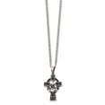 thumbnail image 1 of Collier Pendentif Claddagh Antique en Acier Inoxydable 20 Po, 1 of 3