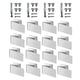 thumbnail image 3 of 16 clips para ventanas, protectores de persianas de acero inoxidable, protección eficaz contra el viento. Plata, 3 of 9