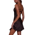 thumbnail image 6 of Biekopu Women Summer Casual Mini Dress，Solid Color Hollow-Out Spaghetti Strap Sleeveless Sling Dress,Casual Party Wear,S/M/L, 6 of 9