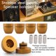 thumbnail image 3 of 4 Pcs Ball Beads Speaker Isolation Feet Turntable Platform Pads Audio Shock Absorber Subwoofer Isolation Feet 33×30 Pad (Golden), 3 of 5