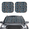 thumbnail image 2 of Wukai cute fall fox Print Windshield Sun Shade, Car Front Window Shades Sunshade Cover Sun Visor Shield Block Automotive Interior Protector Blocks UV Rays-Large, 2 of 6