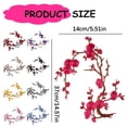thumbnail image 3 of Clearance Under $2 Embroidered Cherry Blossom Patch, Iron-On or Sew-On Applique for Backpack Jacket Jeans Bag Dress DIY Decoration Red 1PC, 3 of 5