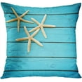 thumbnail image 3 of Set of 4 Throw Pillow Cover 18x18 Inch Summer Starfish and Shells Home Decor Pillowcase Square Cushion Cover for Sofa Bed Couch, 3 of 5