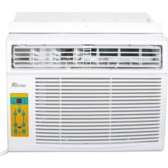 Senville 12,000 BTU Window Air Conditioner, Cooling for Rooms up to 550 sq ft, Washable Filter, Easy to Use