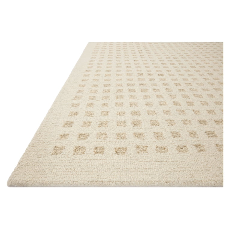 écru ivory SALE中様 Chris Loves Julia x Loloi Polly Checkered Ivory/Natural Area Rug