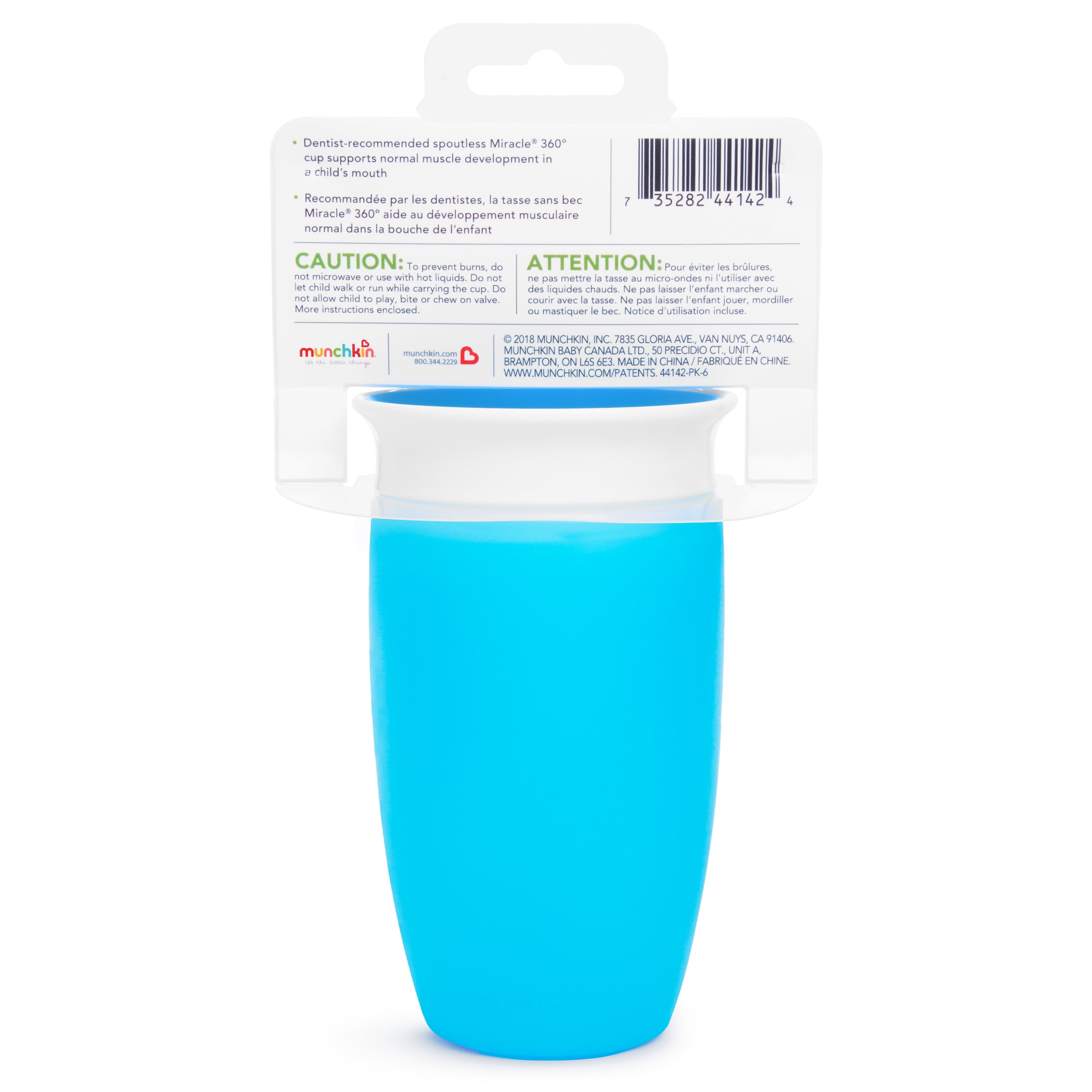 Munchkin Miracle Stainless Steel Sippy Cup - Blue - 10oz