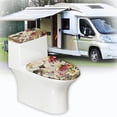 thumbnail image 6 of HELLHERO Hummingbird Music Toilet Cover Set with Adjustable 2 Pcs Set Toilet Lid Cover 17x21 Inches for Soft, 6 of 8