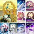 thumbnail image 1 of Cuadros Decorativos 5D DIY Diamond Art Kits Artesanías hechas a mano Regalo Peacock Series para Office Home Wall Wdftyju embutido en tela, 1 of 1