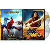 DC Cinematic Universe Wonder Woman 2-Disc Set & Spider-Man Homecoming Bundle Super Hero Double Feature