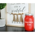 thumbnail image 5 of Darware Red and White Mason Jars (Set of 3 Jars); Holiday Decor Colored Wide Mouth Mason Jars for Christmas, Valentine’s, 4th of July and Home Decor, 5 of 7