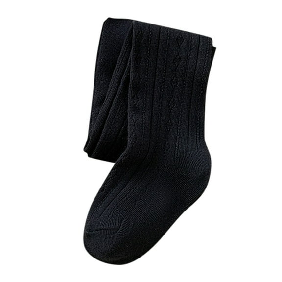 Landzoo Baby Girls Tights Cotton Cable Knit Footed Pantyhose Baby Stockings Toddler Leggings