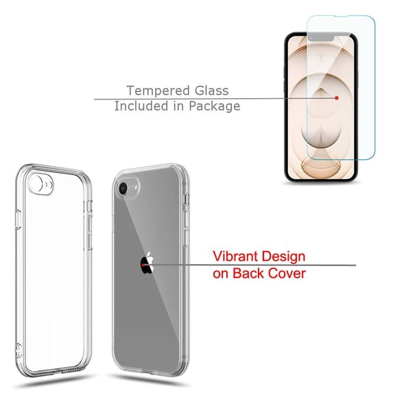 Phone Case for iPhone 17e, with Screen Protector, by OneToughShield - Spring Blossom