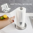 thumbnail image 7 of (2 pack) PHANCIR Metal Paper Towel Holder, Non-Slip Base Countertop Stand, One-Handed Operation, Silver, 7 of 7