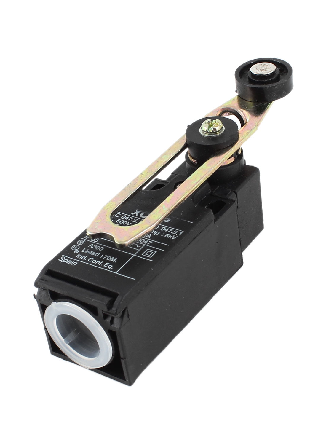 XCKP145 AC 380V 4A Black Momentary Rotary Adjustable Roller Lever