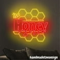 thumbnail image 2 of Handmadetneonsign Honey Neon Sign, Honey Store Led Light, Business Decor, Shop Store Wall Art Decor 71663, 2 of 5