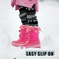thumbnail image 6 of NORTY Toddler Little Big Kid Unisex Winter Insulated Boots Mid-Calf Fleece Lined Snow Boot, 6 of 11