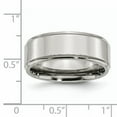 thumbnail image 6 of Primal Steel Stainless Steel 8mm Ridged Edge Band, 6 of 9