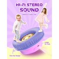 thumbnail image 3 of Auriculares Bluetooth iClever BTH18 para niños con luces LED 43H, color rosa y azul, 3 of 7