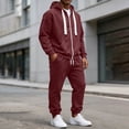 thumbnail image 6 of LEKWK Tracksuit Men 2 Piece Sweatsuits Zip Up Hoodie Sweatshirt and Jogger Sweatpants with Pockets Fall Winter Athletic Gym Running Activewear, 6 of 8