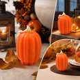 thumbnail image 4 of Tyidzon 2 Pcs Fall Pumpkin Scented Candles Soft Macaron Handmade Ambient Candles for Home Table Bedroom Bathroom Party Thanksgiving Decorations, 4 of 7