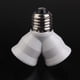 thumbnail image 2 of 2 Uds E27 Base Lámpara Bombilla Enchufe 1 A 2 Divisor Adaptador Convertidor Enchufe, 2 of 5