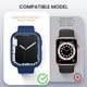 thumbnail image 5 of [2 Pack] Compatible for Apple Watch Case Series 7 45mm，Hard PC Edge Bumper Case Protective Cover Frame Compatible for iWatch Series 7 45mm, 5 of 5