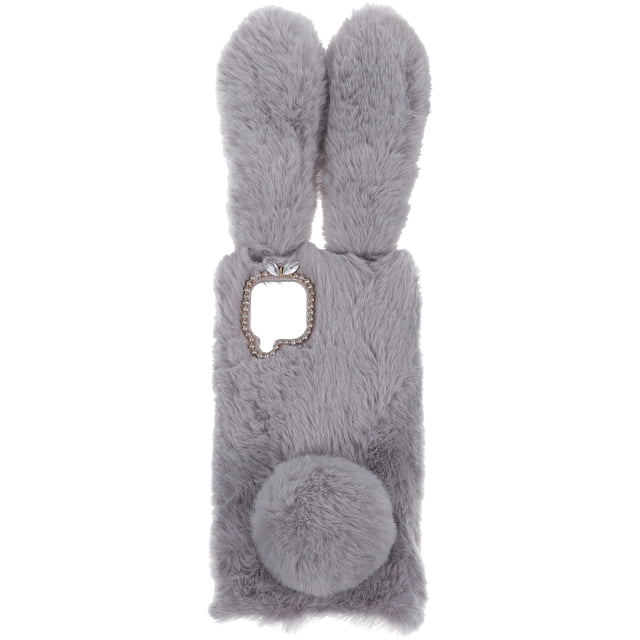 EeaseMX Funda para teléfono móvil con orejas adorables y esponjosas, compatible con A12/M12/F12