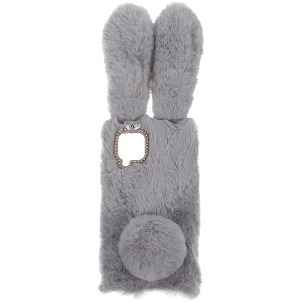 EeaseMX Funda para teléfono móvil con orejas adorables y esponjosas, compatible con A12/M12/F12