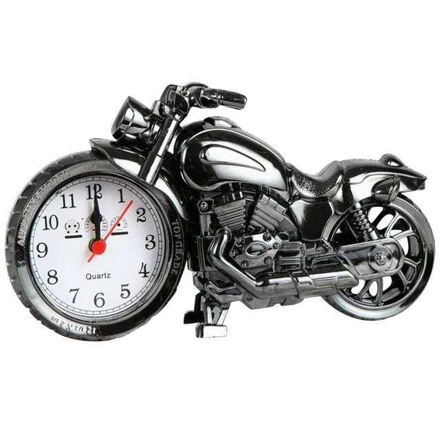 Above Ground Pool Creative Motorcycle Motorbike Pattern Alarm Clock Desk Clock Home Cool Clock